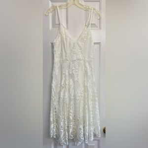 NWT ladies hello molly white lace dress Sz S